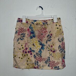 Floral Beige Skirt